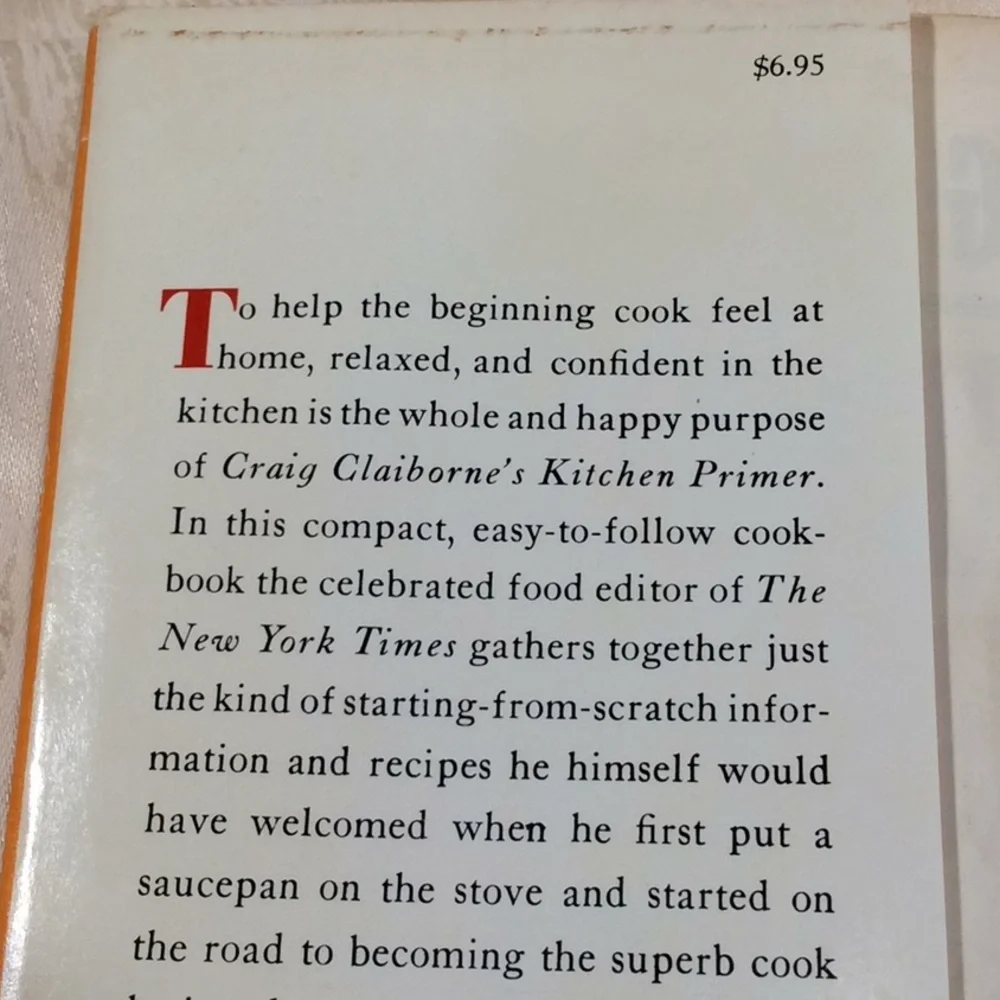 Vintage 1969 Kitchen Primer by Craig Claiborne